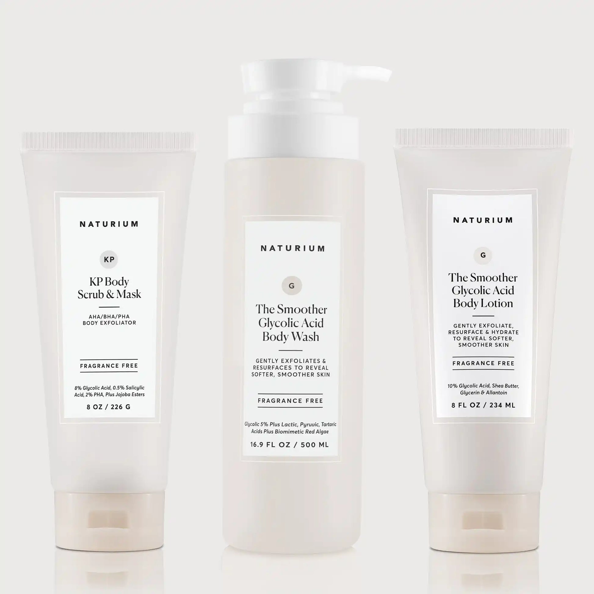 the-glycolic-acid-body-bundle-z5 NATR_KPScrub_SmootherBodyWash_SmootherLotion_Bundle_ecomm.webp